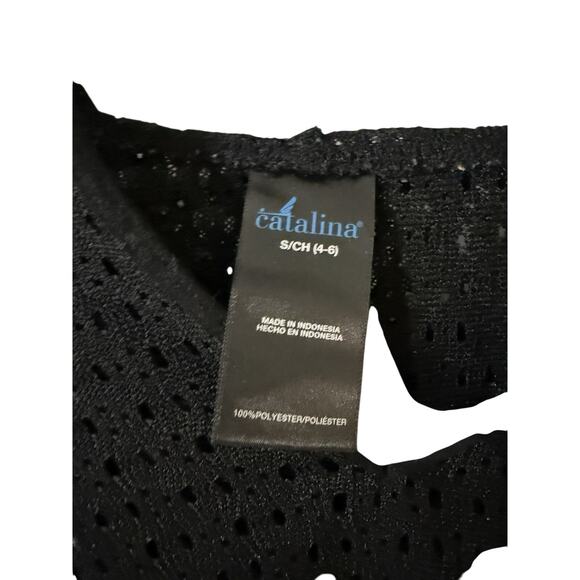 Catalina Cover Up, Women's Size Small, Black, Dress, Hooded, Sleeveless - Picture 3 of 5